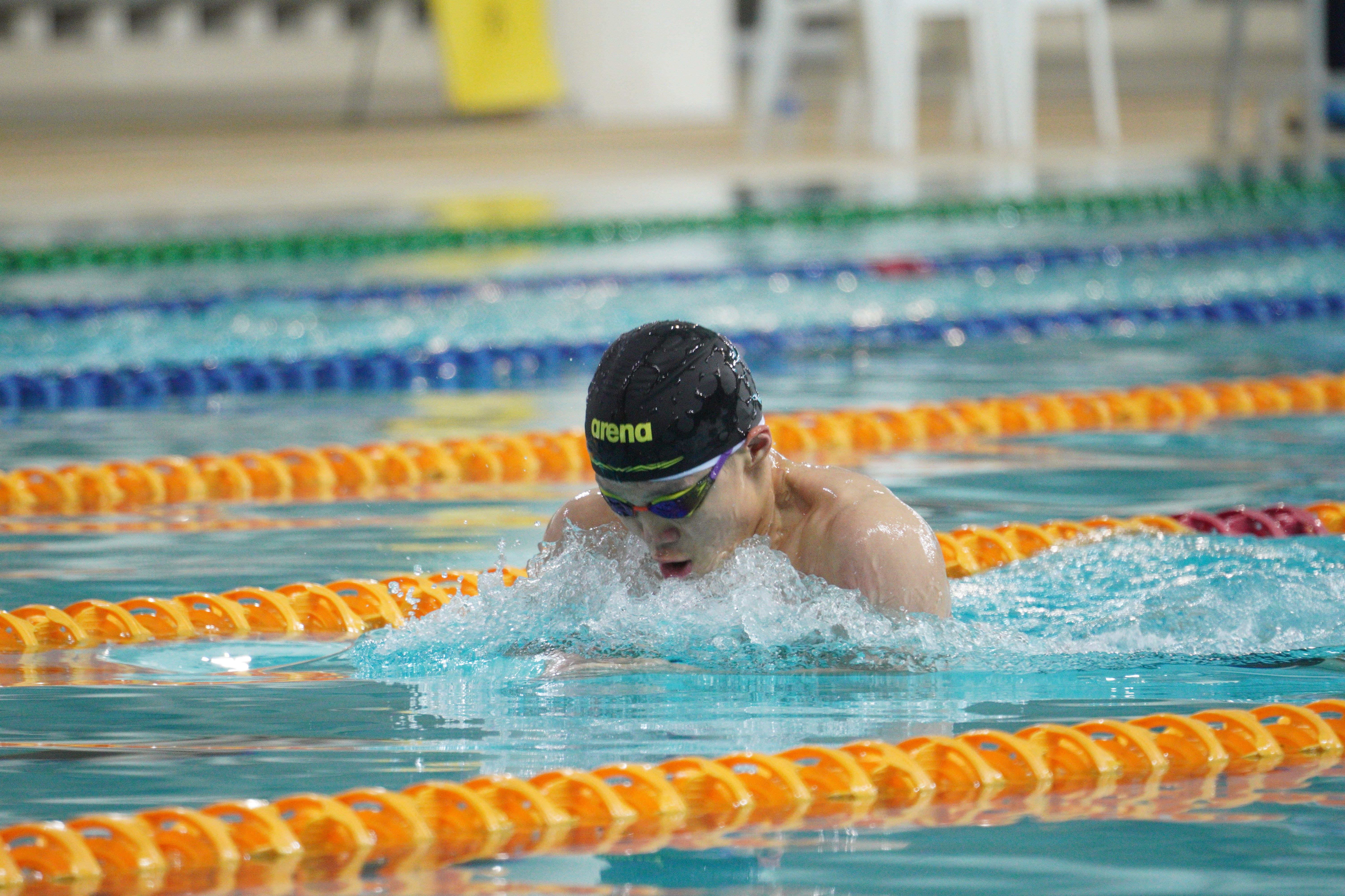 5 林志聰出戰男子100米蛙泳以1分04秒63刷新大會紀錄.JPG